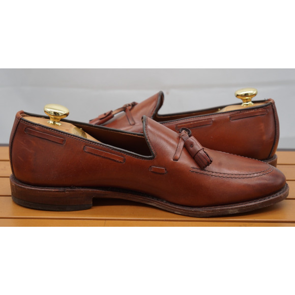 Allen Edmonds Grayson 8272 handcrafted tassel loafers Dark Chili Size 10 D main image 12